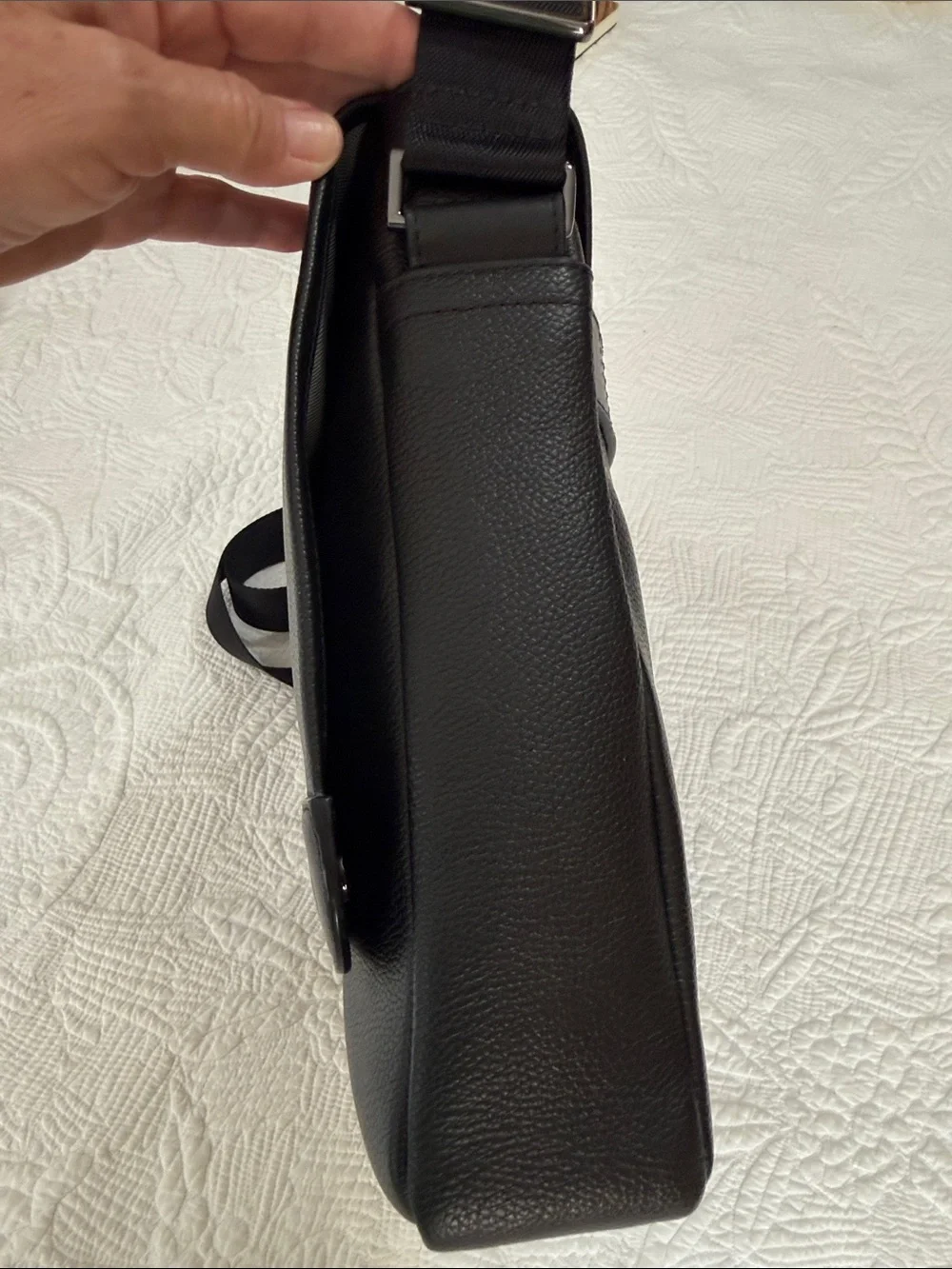 Cole Haan Triboro Messenger Black LeatherBag